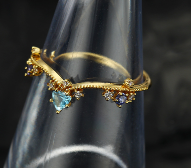 Aurora Blue Topaz Ring