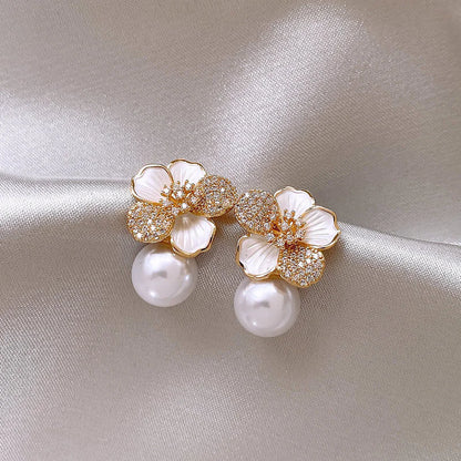 Pearl Blossom Studs